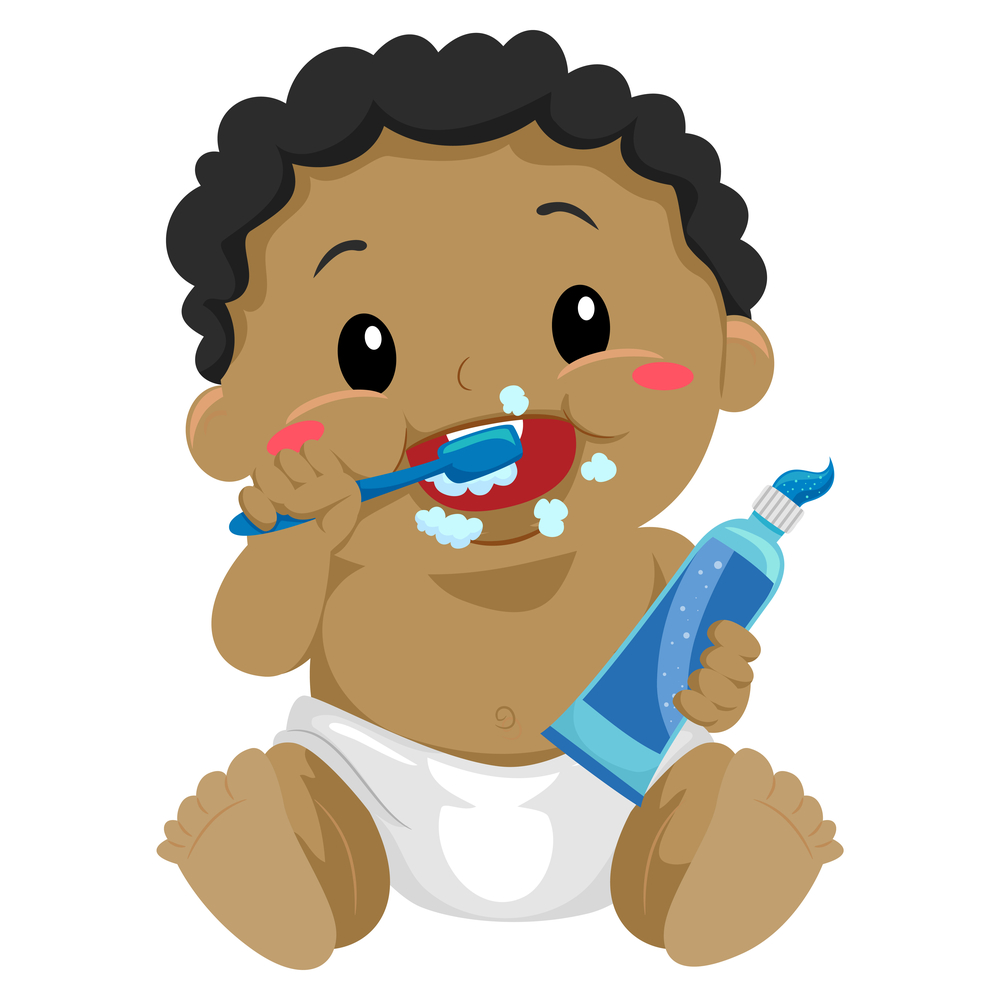 brush baby teeth